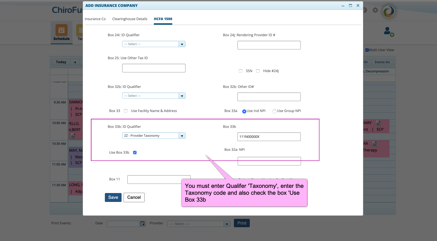 How Do I Add A Taxonomy Code To My Claim Form?